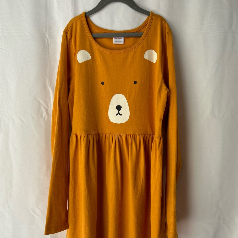 Hanna Andersson girls bear dress sz12/150cm